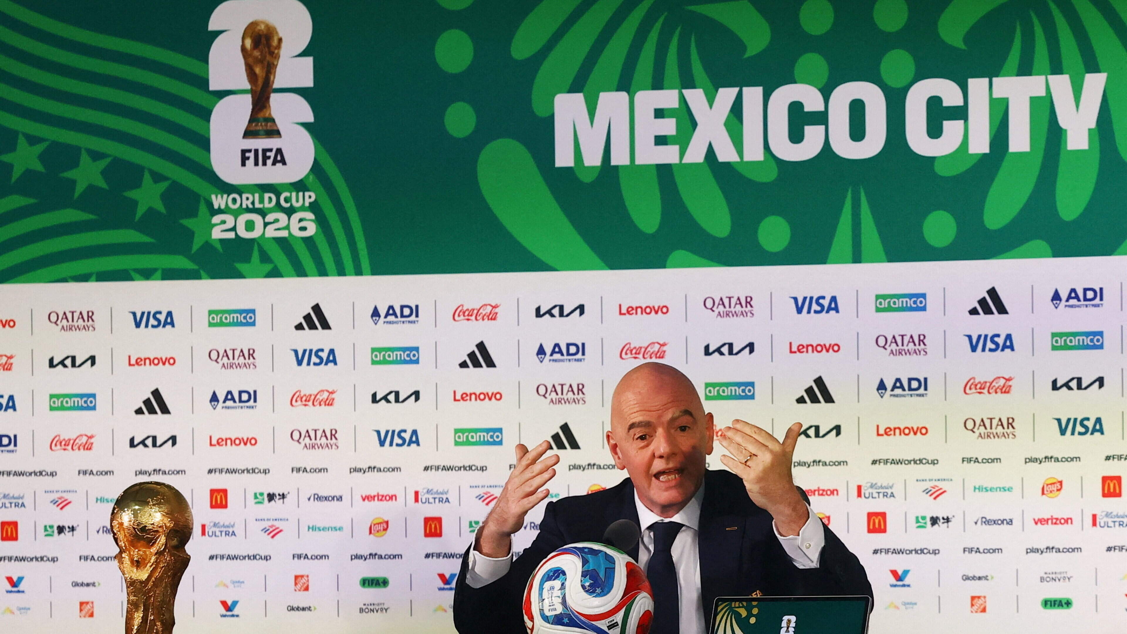 World Cup visa problems and ticket prices: Fifa boss Gianni Infantino says ‘chill’ and ‘to trust us’